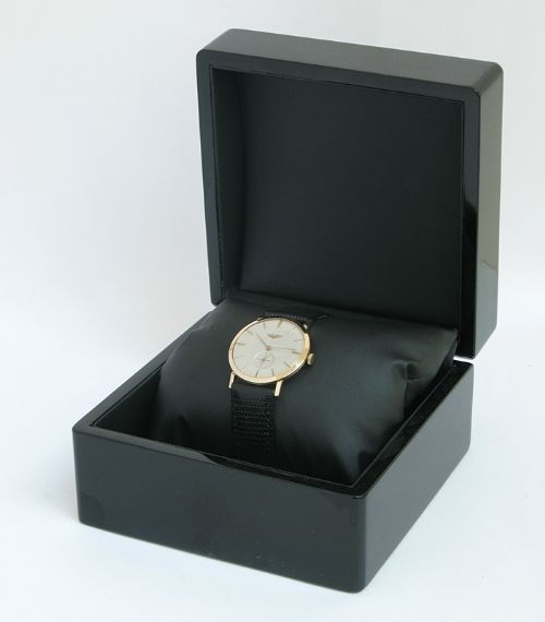 fig 6. SUPERB SOLID 9CT GOLD LONGINES SLIMLINE VINTAGE WATCH C1959