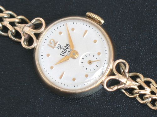 fig 1. WONDERFUL SOLID 9CT GOLD ROLEX TUDOR ROYAL LADIES COCKTAIL WATCH C1952