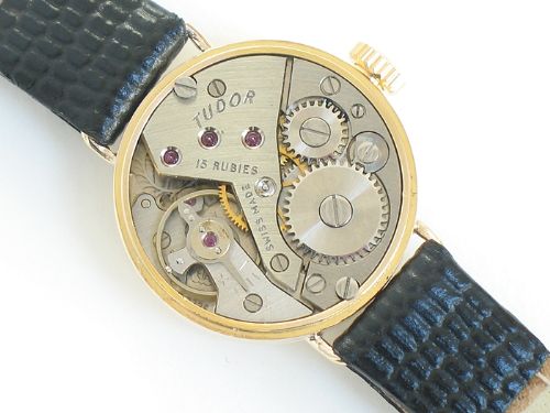 fig 6. LOVELY SOLID 9CT GOLD ROLEX TUDOR LADIES COCKTAIL WATCH C1959