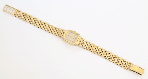 fig 7. STUNNING SOLID 9CT GOLD ROLEX PRECISION ART DECO LADIES COCKTAIL WATCH C1952