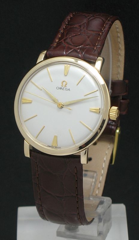 fig 5. WONDERFUL SOLID 9CT GOLD OMEGA CALIBRE 520 MENS VINTAGE WATCH C1959
