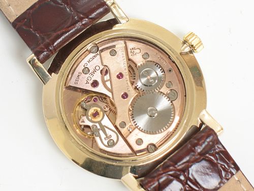 fig 6. WONDERFUL SOLID 9CT GOLD OMEGA CALIBRE 520 MENS VINTAGE WATCH C1959