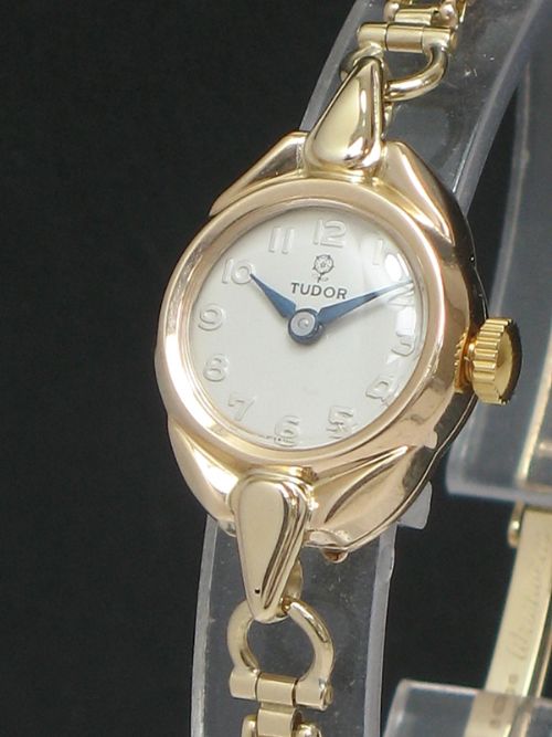 fig 5. LOVELY SOLID 9CT GOLD ROLEX TUDOR LADIES COCKTAIL WATCH C1957