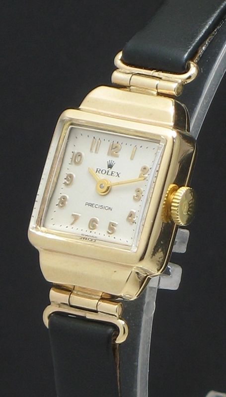fig 1. BEAUTIFUL SOLID 9CT GOLD ROLEX PRECISION LADIES COCKTAIL WATCH C1952