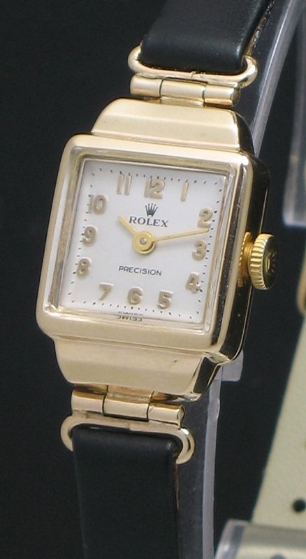 fig 2. BEAUTIFUL SOLID 9CT GOLD ROLEX PRECISION LADIES COCKTAIL WATCH C1952