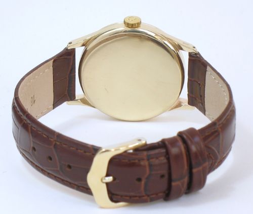 fig 5. WONDERFUL SOLID 9CT GOLD OMEGA CALIBRE 266 MENS VINTAGE WATCH C1953
