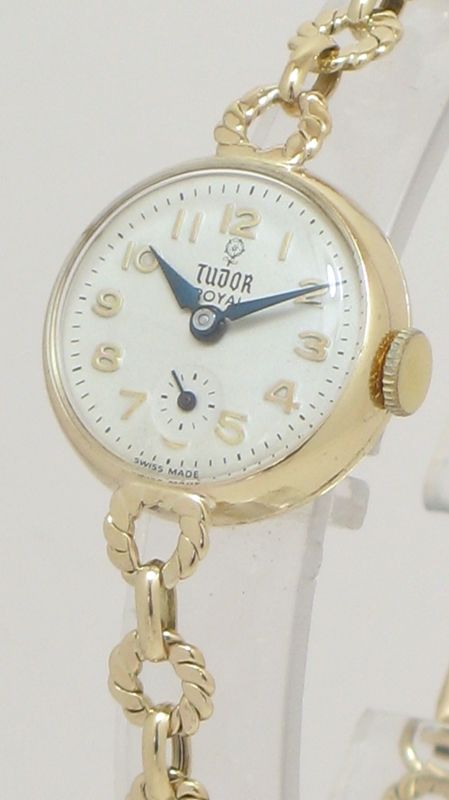fig 6. BEAUTIFUL SOLID 9CT GOLD ROLEX TUDOR ROYAL LADIES COCKTAIL WATCH C1953-54