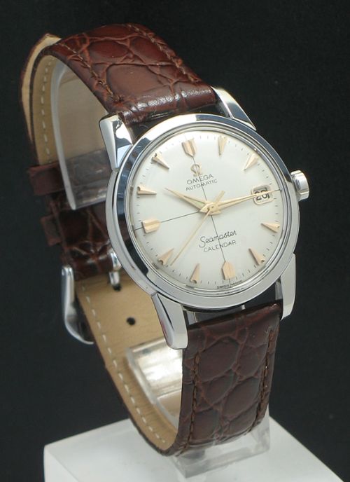 fig 1. SUPERB OMEGA SEAMASTER CALENDAR CALIBRE 503 AUTOMATIC MENS WATCH C1956
