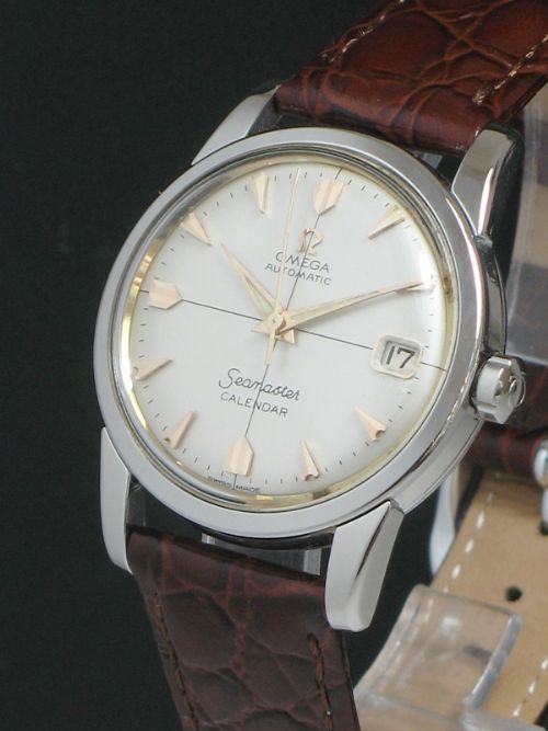 fig 2. SUPERB OMEGA SEAMASTER CALENDAR CALIBRE 503 AUTOMATIC MENS WATCH C1956