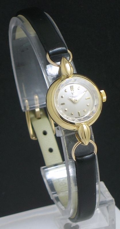 fig 1. LOVELY SOLID 18CT GOLD OMEGA LADIES COCKTAIL WATCH C1954