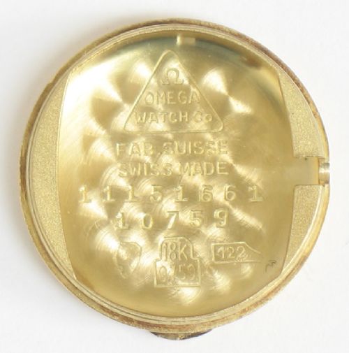 fig 6. LOVELY SOLID 18CT GOLD OMEGA LADIES COCKTAIL WATCH C1954