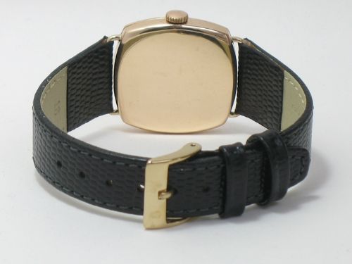 fig 2. COMPLETELY ORIGINAL SOLID 9CT ROSE GOLD LONGINES RECORD MENS VINTAGE WATCH C1951