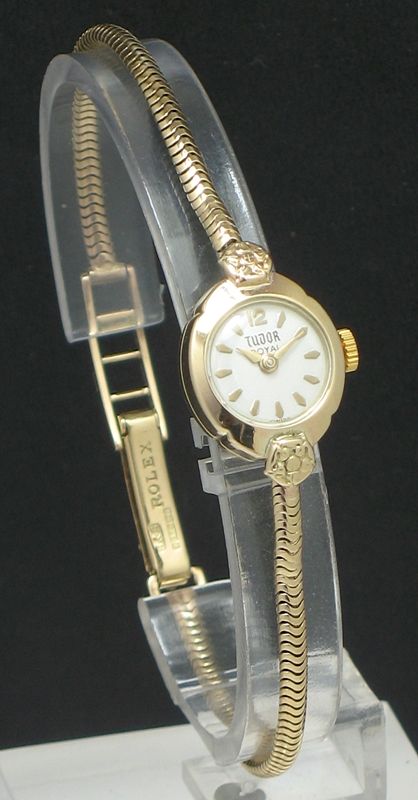 fig 1. BEAUTIFUL SOLID 9CT GOLD ROLEX TUDOR ROYAL LADIES COCKTAIL WATCH C1958