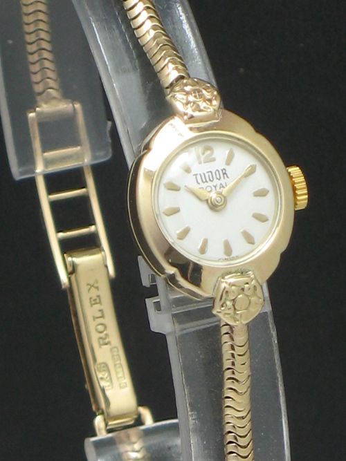 fig 4. BEAUTIFUL SOLID 9CT GOLD ROLEX TUDOR ROYAL LADIES COCKTAIL WATCH C1958