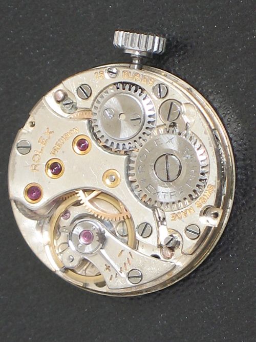 fig 7. WONDERFUL LARGE CASE ROLEX STAINLESS STEEL ART DECO LADIES COCKTAIL WATCH C1940