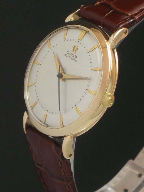 fig 5. STUNNING SOLID 9CT GOLD OMEGA BUMPER AUTOMATIC MENS VINTAGE WATCH C1953