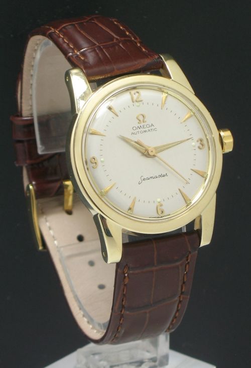 Superb Solid 14ct Gold Omega Seamaster Automatic Chronometer Mens Watch C1953