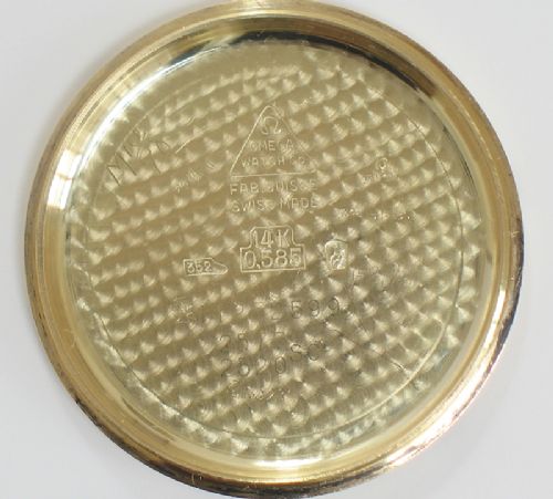 fig 3. SUPERB SOLID 14CT GOLD OMEGA SEAMASTER AUTOMATIC CHRONOMETER MENS WATCH C1953