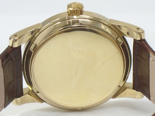fig 4. SUPERB SOLID 14CT GOLD OMEGA SEAMASTER AUTOMATIC CHRONOMETER MENS WATCH C1953