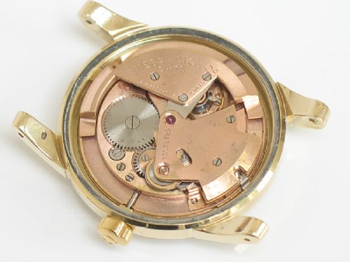 fig 7. SUPERB SOLID 14CT GOLD OMEGA SEAMASTER AUTOMATIC CHRONOMETER MENS WATCH C1953