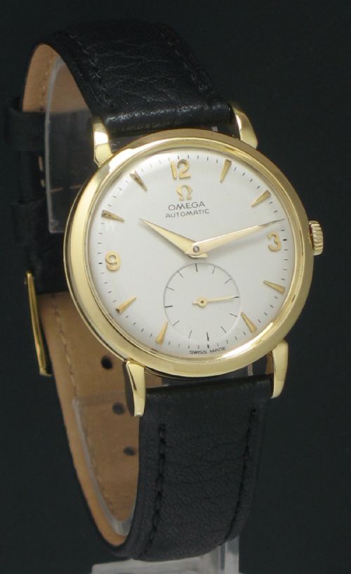 fig 1. WONDERFUL SOLID 18CT OMEGA AUTOMATIC CALIBRE 491 MENS WATCH C1955