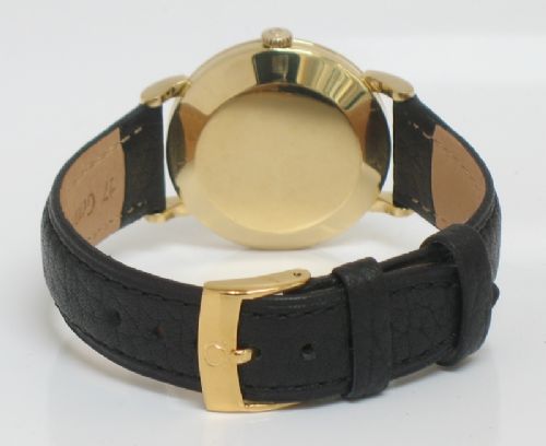 fig 3. WONDERFUL SOLID 18CT OMEGA AUTOMATIC CALIBRE 491 MENS WATCH C1955