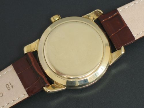 fig 7. INCREDIBLE COMPLETELY ORIGINAL 14CT GOLD OMEGA SEAMASTER AUTOMATIC 'BUMPER' MENS WATCH C1953
