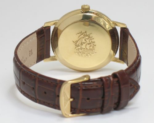fig 3. SUPERB SOLID 18CT GOLD LONGINES FLAGSHIP AUTOMATIC WITH DATE MENS VINTAGE WATCH C1959