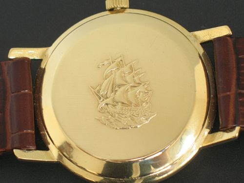 fig 7. SUPERB SOLID 18CT GOLD LONGINES FLAGSHIP AUTOMATIC WITH DATE MENS VINTAGE WATCH C1959