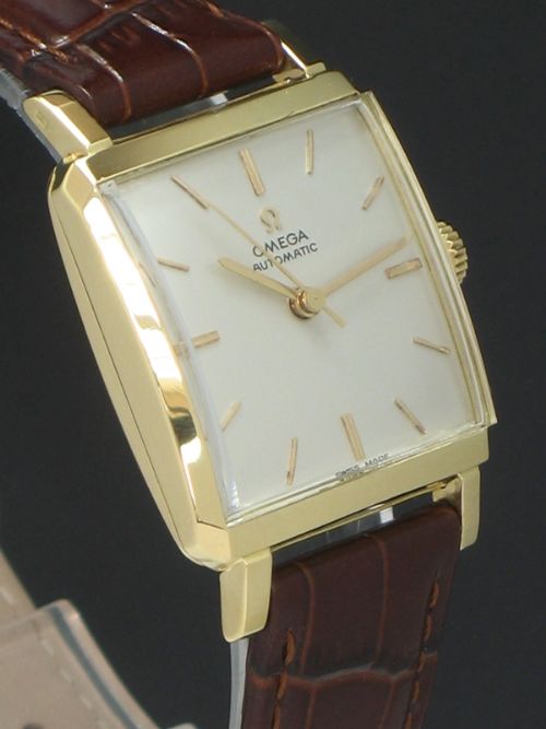 fig 1. EXCEEDINGLY RARE SOLID 18CT GOLD OMEGA AUTOMATIC CALIBRE 471 MENS VINTAGE WATCH WITH BOX C1957