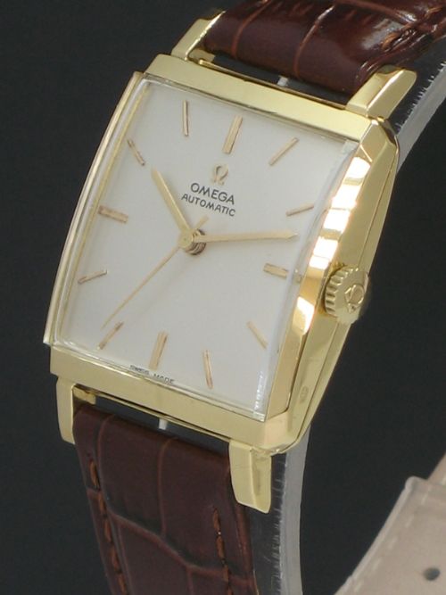 fig 3. EXCEEDINGLY RARE SOLID 18CT GOLD OMEGA AUTOMATIC CALIBRE 471 MENS VINTAGE WATCH WITH BOX C1957