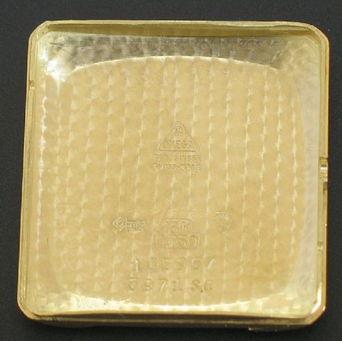 fig 5. EXCEEDINGLY RARE SOLID 18CT GOLD OMEGA AUTOMATIC CALIBRE 471 MENS VINTAGE WATCH WITH BOX C1957