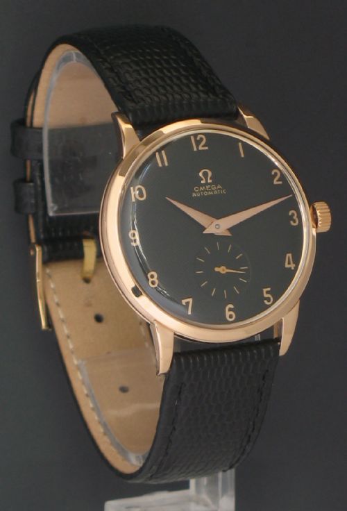 Stunning Solid 18ct Rose Gold Omega Automatic Calibre 332 Mens Vintage Watch C1950