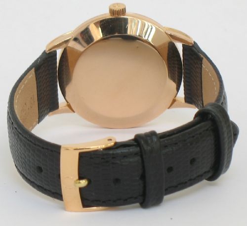 fig 5. STUNNING SOLID 18CT ROSE GOLD OMEGA AUTOMATIC CALIBRE 332 MENS VINTAGE WATCH C1950