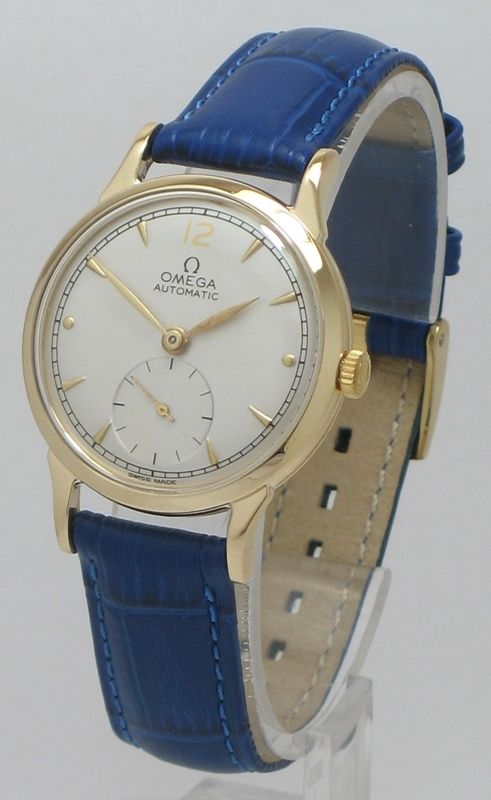 fig 2. SUPERB SOLID 9CT GOLD OMEGA AUTOMATIC BUMPER WATCH C1950