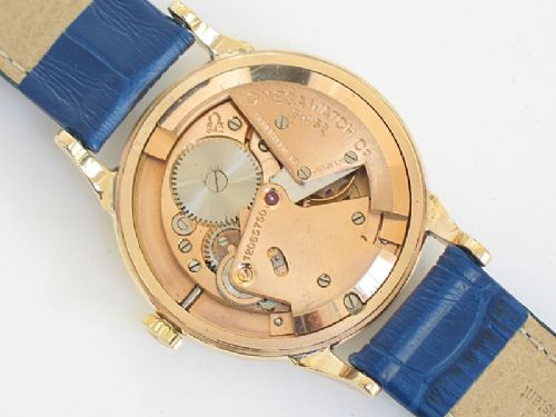 fig 7. SUPERB SOLID 9CT GOLD OMEGA AUTOMATIC BUMPER WATCH C1950