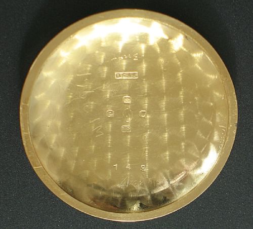 fig 5. INCREDIBLY RARE EARLY EDITION SOLID 18CT GOLD OMEGA AUTOMATIC CHRONOMETRE BUMPER MENS VINTAGE WATCH C1950