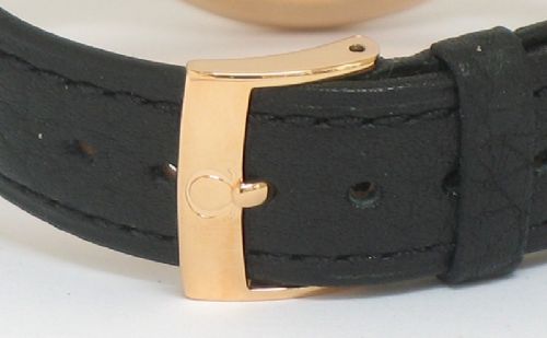 fig 6. RARE SOLID 18CT ROSE GOLD OMEGA TRESOR CAL 265 Ref 2620 OVERSIZE MENS WATCH C1949
