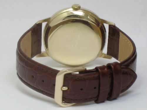 fig 5. SUPERB SOLID 9CT GOLD LONGINES AUTOMATIC WITH DATE MENS WATCH C1959