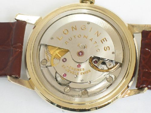 fig 6. SUPERB SOLID 9CT GOLD LONGINES AUTOMATIC WITH DATE MENS WATCH C1959