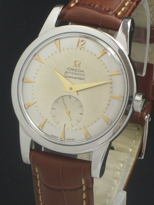 fig 2. RARE OMEGA SEAMASTER CAL 344 BUMPER AUTOMATIC OVERSIZE MENS WATCH C1952