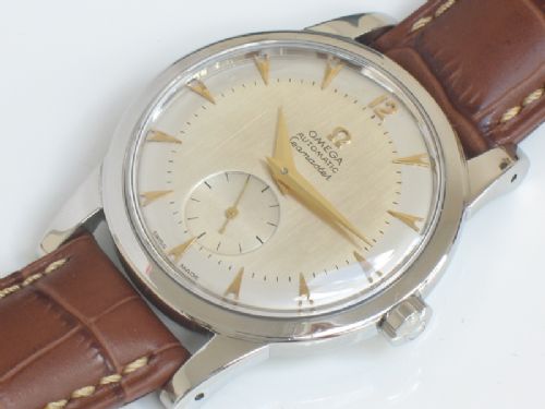 fig 6. RARE OMEGA SEAMASTER CAL 344 BUMPER AUTOMATIC OVERSIZE MENS WATCH C1952