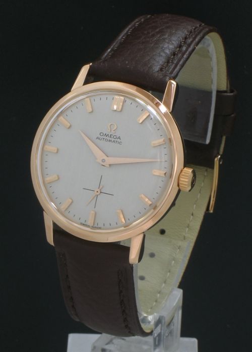fig 4. STUNNING SOLID 18CT ROSE GOLD OMEGA CAL 491 AUTOMATIC MENS VINTAGE WATCH C1959