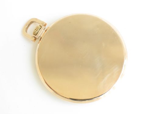 fig 1. ORIGINAL SOLID 9CT GOLD OMEGA ART DECO POCKET WATCH C1930