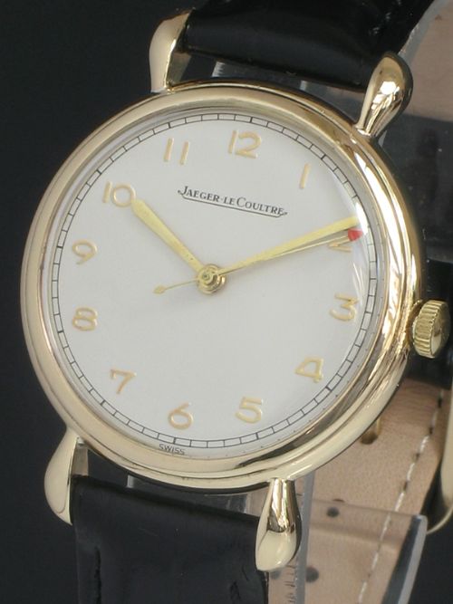 fig 3. SUPERB SOLID 9CT GOLD JAEGER-LECOULTRE MENS VINTAGE WATCH C1948