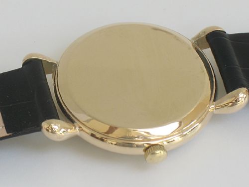 fig 5. SUPERB SOLID 9CT GOLD JAEGER-LECOULTRE MENS VINTAGE WATCH C1948