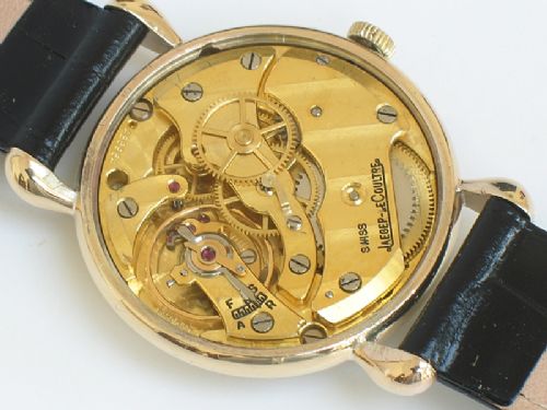 fig 6. SUPERB SOLID 9CT GOLD JAEGER-LECOULTRE MENS VINTAGE WATCH C1948