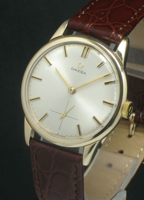 fig 2. WONDERFUL SOLID 9CT GOLD OMEGA CALIBRE 267 MENS VINTAGE WATCH C1957