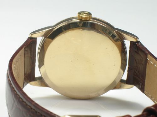 fig 6. WONDERFUL SOLID 9CT GOLD OMEGA CALIBRE 267 MENS VINTAGE WATCH C1957