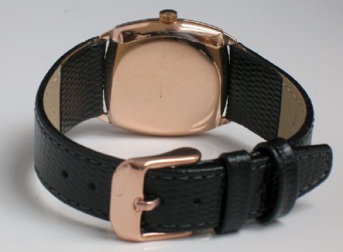 fig 4. WONDERFUL SOLID 9CT ROSE GOLD LONGINES RECORD WATCH WITH BOXC1947